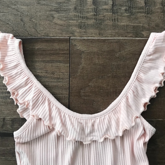 Pink Forever 21 Tank Top- Ruffle Detail - Picture 2 of 2